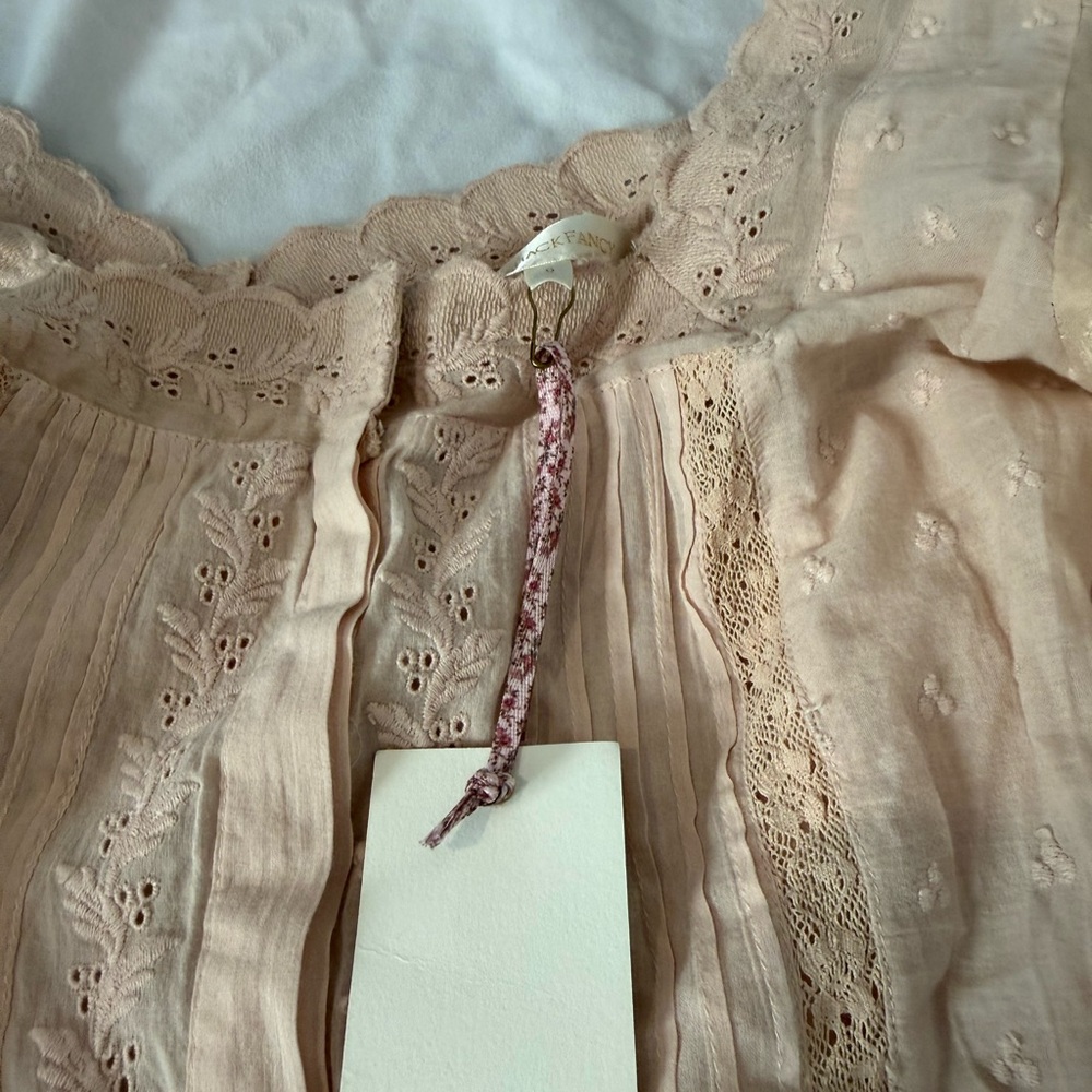 Love Shack Fancy Helena Dress Prairie Pink Size 0 - Picture 5 of 6